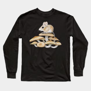 Mouse and Mushrooms Long Sleeve T-Shirt